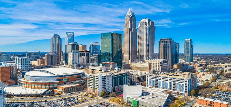 Charlotte skyline view